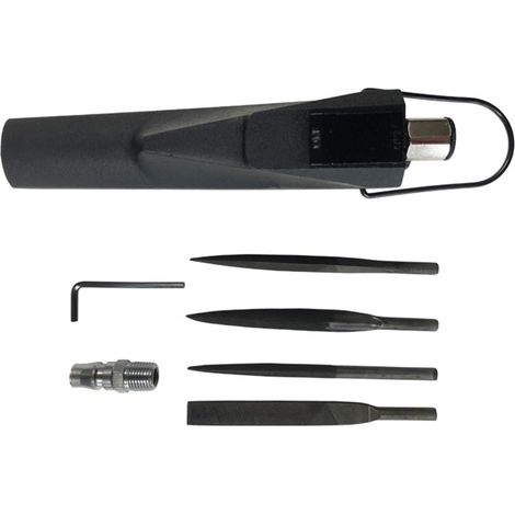 Kit de micro-meuleuse pneumatique Lime à air avec 4 types de limes, 3700 tr/min multifonction pneumatique corps alternatif lime à air pneumatique Mini outil (1/5)