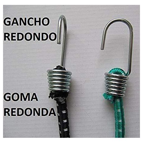 FPLUS pulpo goma elastica redondo 8 mm 1 mt , COMPOSICIÓN. Alma interior de goma látex. Exterior poliéster, alta tenacidad. CARACTERÍSTICAS. Cordón elástico redondo. Flexible y sua