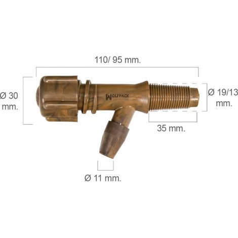 Grifo Barril Plástico Número 0 Para 50 Litros
