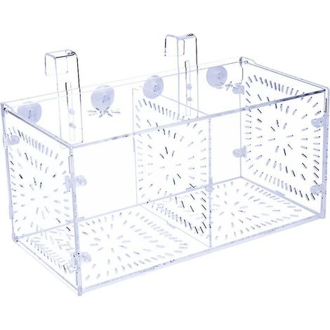 Fischzuchtbox Aquarium Doppelkammer Brutkasten für Jungfische (1/4)