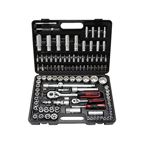 KS TOOLS 1/4"+1/2" juego de llaves de vaso 108 pzs. - 911.0708