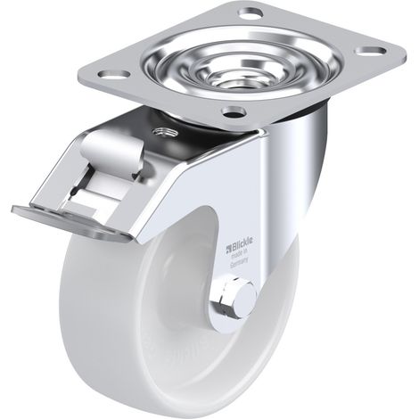 Blickle 298679 LE-PO 100G-FI Lenkrolle mit Feststeller Rad-Durchmesser: 100 mm Tragfähigkeit (max.):