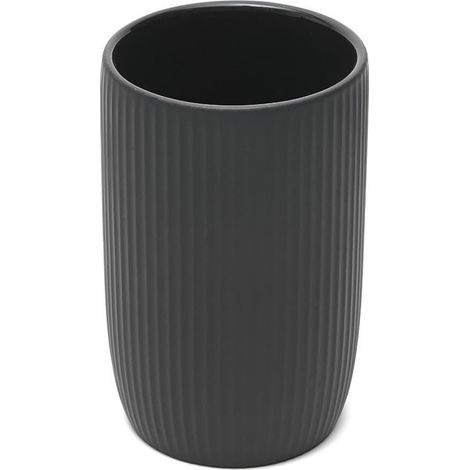 Pot pour brosse WC, noir (SATDEVO27CE)
