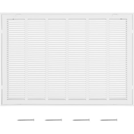 VEVOR Grille de Retour deAir pour Ouverture de Conduit 75,5x50,5 cm, Grille de Ventilation de Retour deAir Murale, en Acier Revetement en Poudre, pour Amelioration de la Ventilation, Filtre Non Inclus