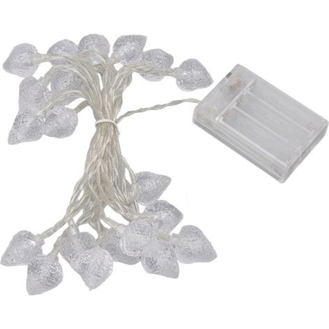 20 LED-Weihnachtslichter für den Außenbereich, Erdbeer-Design, batteriebetrieben, für festliche Dekoration in Haus/Zimmer (1/5)
