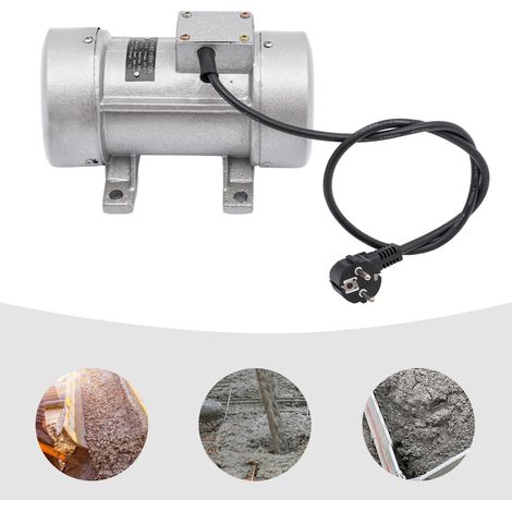 YISSALE - Betonvibrationsmotor, Elektrischer Betonrüttler 550W, 300kg Rüttelkraft, 220V 60Hz 2840r/min, IP65, EU-Stecker, für Beton, Bergbau, Bau, Fördertechnik, Lebensmittelmaschinen, Gießerei (1/5)