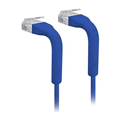 Cavo patch Ethernet UBIQUITI UniFi Cat. 6, 3 m, pieghevole con copertura RJ45 chiusa, blu (1/2)