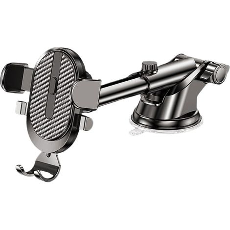 Support de téléphone de voiture avec clip, plastique noir (1/5)