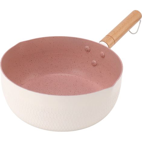 Casserole à lait antiadhésive multifonctionnelle, résistante à la chaleur et idéale pour les nouilles instantanées. Poignée isolante pour plaques à gaz et à induction, 20 cm. (1/5)