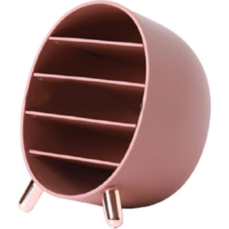 Boîte de rangement cosmétique, vitrine anti-poussière (rouge)