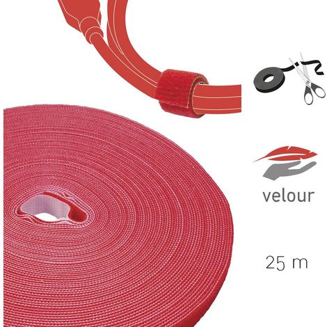 Label-the-Cable Klettbandrolle PRO 1260 rouge 25 mètres (1/4)