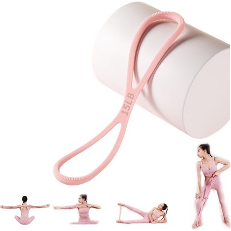 Bandes de résistance avec poignées Bandes d'exercice en forme de 8 adaptées aux exercices Bandes d'expansion des bras et de la poitrine 15LB (1/5)