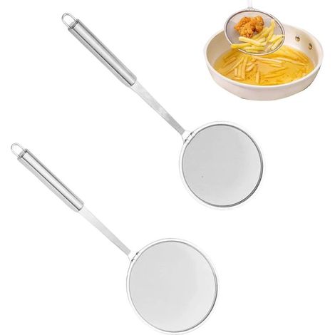 Dünner Schaumlöffel mit langem Griff, 2er-Set (1/5)