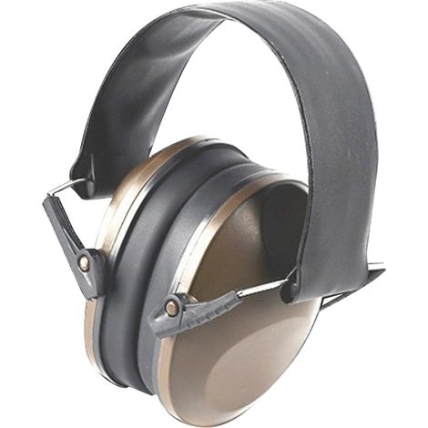 Casque antibruit pour enfants et adultes - Casque sans fil et réglable pour la protection auditive au travail - Marron (1/4)
