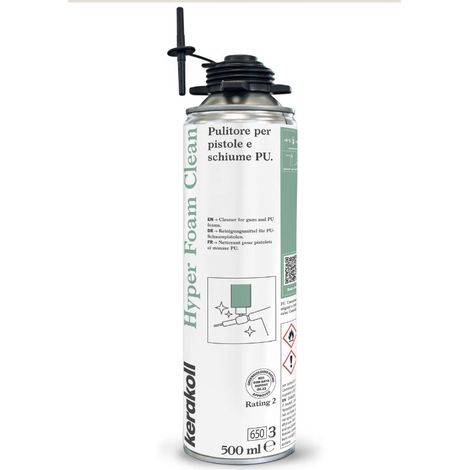 Pulitore per pistole e schiume pu hyper foam clean 500 ml kerakoll