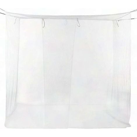 Moustiquaire extérieure avec ouverture pour camping, lit, terrasse - Rideau en filet résistant, protection anti-insectes, modèle grand format (1/5)