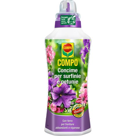 COMPO Concime per Surfinie e Petunie, Per fioriture abbondanti, 1 l (1/7)