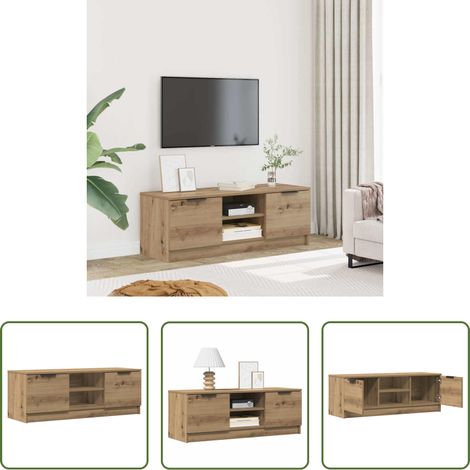Holzwerkstoff - TV-Schrank Artisan-Eiche 102x35x36,5 cm Holzwerkstoff (1/5)