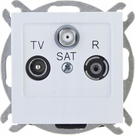 Prise antenne Ospel gpa-gs/m/00 montage affleurant IP20 (1/2)