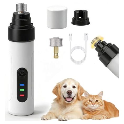 Lime à ongles pour chiens et chats, silencieuse et rechargeable. (1/4)