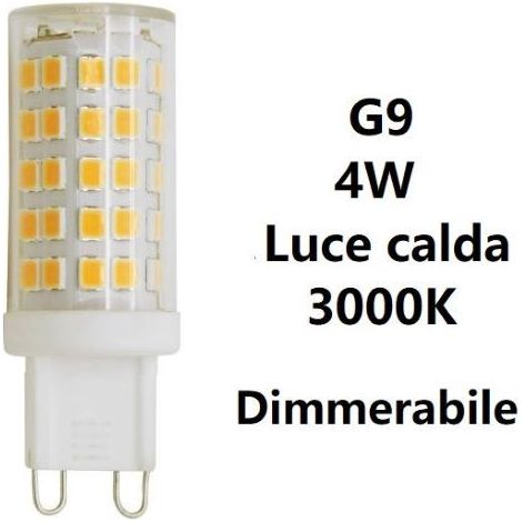 G9 LAMPADINA A LED DIMMERABILE 4W LUCE CALDA 3000K 400LM BOT LIGHTING (1/2)