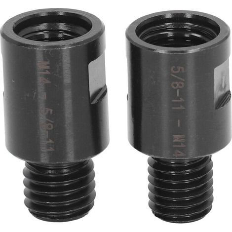 2PCS Adaptateur M10 Filetage Mâle à M14 Femelle pour Meuleuse Adaptateur Meuleuse d'angle Polisseuse Filetage Adaptateur de Foret de Base (1/4)