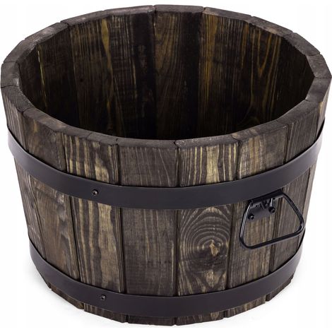 Vaso da fiori in legno 35xH21, palissandro a bassa emissività. (1/5)