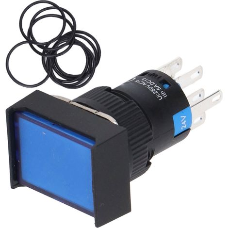 25 pièces bouton poussoir auto-verrouillant AC DC 24V kit accessoires pour machines équipements (1/5)