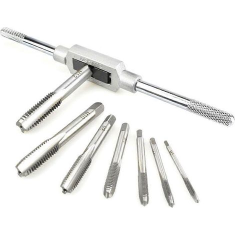 Jeu de tarauds métriques pour machines à vis manuelles. (1/4)
