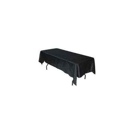 Nappe de banquet luxueuse, coton/polyester, idéale pour les hôtels et les réceptions – Noir (1/5)