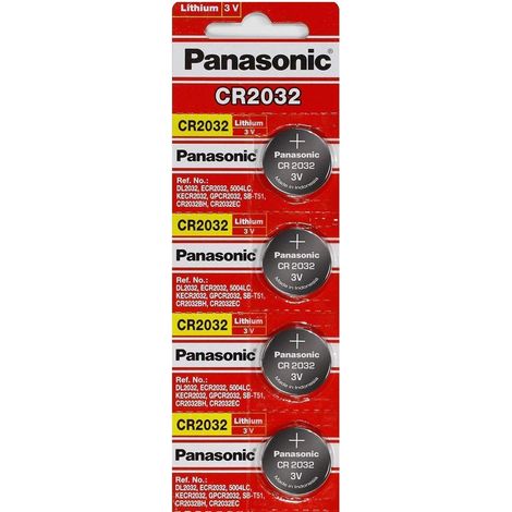 Panasonic Pile CR2032 (pack de 4) pile bouton au lithium 3V