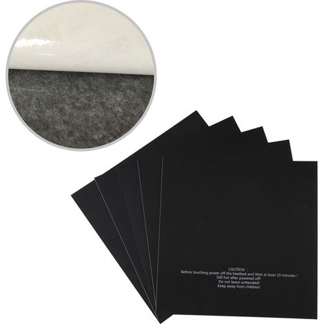 5 Pièces Autocollants pour Plateau d'Impression 3D 220x220mm (1/5)
