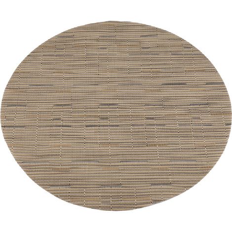 Tapis De Table Rond En Pvc Tissé Imperméable Isolation Thermique Pour Cuisine Salle À Manger Lot De 4 (1/5)