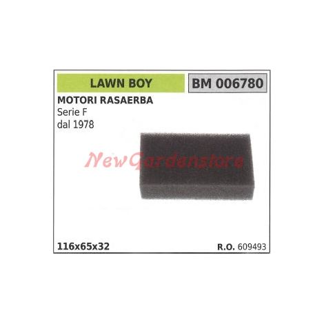 Filtro aria LAWN BOY motore rasaerba Serie F dal 1978 006780