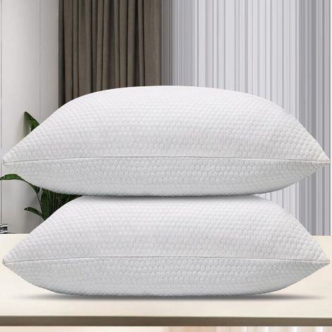 Oreiller Memoire Forme 60x40 cm Oreiller Ergonomique Cervical Coussin à Mémoire de Forme pour Les douleurs cervicales (1/5)