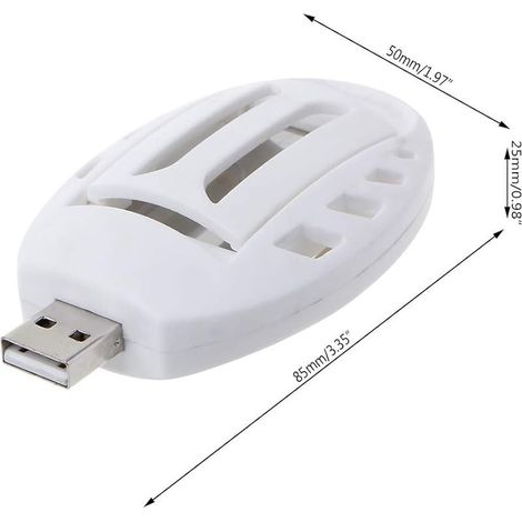 Portable USB Électrique Répulsif Anti-Moustique Randonnée en Plein Air Maison D'été Nouveau Insectifuge Blanc (1/5)