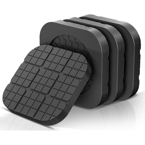 Anti-Vibration Damping Mat Set of 4 Anti-Vibration Pads for Washing Machine and Dryer, Anti Slip and Vibration Prevention, Floor Protection (1/5)