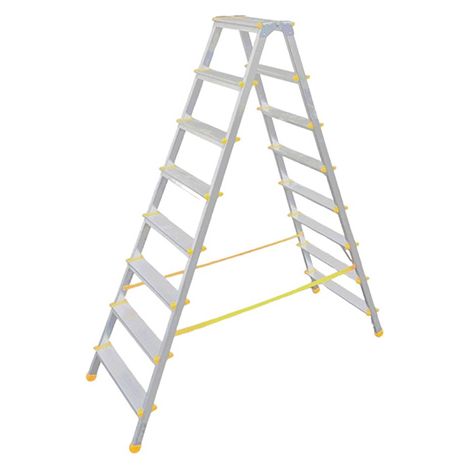 Marchepied double accès 2x8 marches - Hauteur max. de travail 3,17m - 928