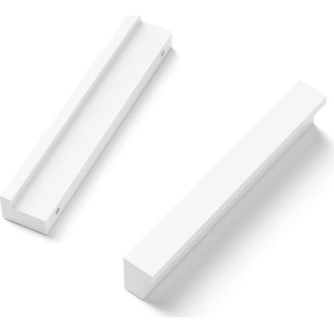 Juego de 2 tiradores para muebles, aleación de aluminio, distancia entre centros de 96 mm, para cocina y baño. (1/5)