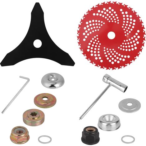 Ensemble Lames pour Débroussailleuse, Comprenant Lames 9" à 36 Dents en Acier Au Manganèse (1/5)