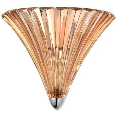 [NEUWERTIG] B-Ware Nova Luce Wandleuchte Wandlampe Kronleuchter Guscio Amber Glas Metall E14 Led
