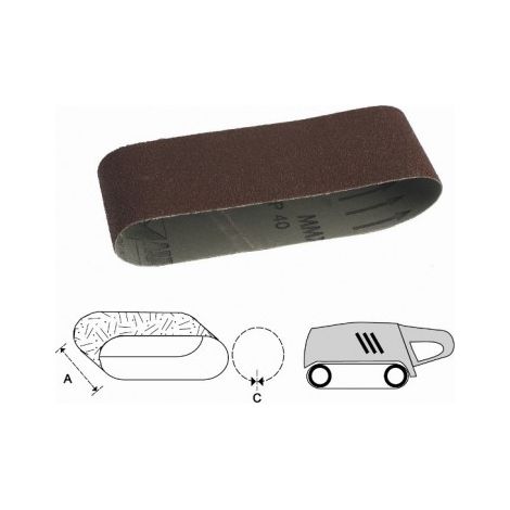 CARTA ABRASIVA NASTRO MAURER PLUS GR100 100X610 CF 3PZ