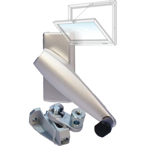Ferme imposte MISTRAL 5 m standard argent - COMTRA - BOXMIS050ST
