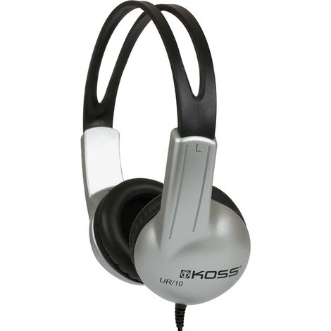 Koss UR/10 Auriculares Alámbrico Diadema Música Negro, Plata (1/5)