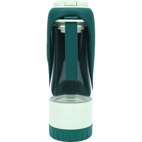 2-in-1-Hunde-Trinkflasche und Futterbehälter – auslaufsicherer, tragbarer Haustierspender für Outdoor-Aktivitäten wie Reisen, Camping und Spaziergänge (1/5)