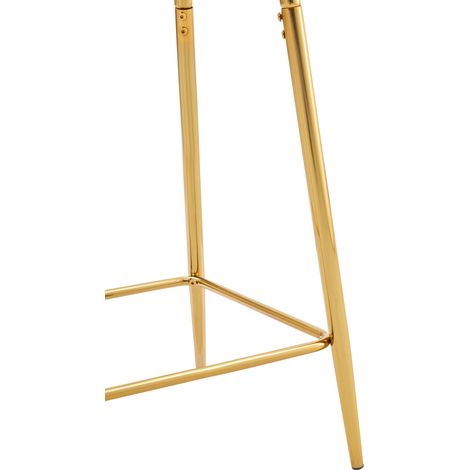 Transparente Barhocker Set, 2er Pack, mit Metallgestell in Silber/Gold/Schwarz, Moderne Design-Stühle für Küche, Bar oder Esszimmer (Nur Stühle, ohne Tisch) (1/5)