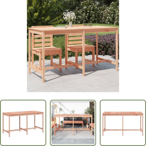 Holz - Gartentisch 203,5x90x110 cm Massivholz Douglasie (1/5)