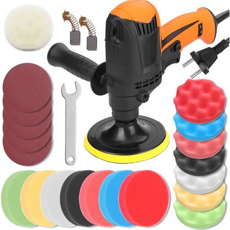 980W Car Polisher, Multifunctional 6 Speed Adjustable Electric Car Polisher Waxing Machine for Automobiles and Furniture Polishing Tool (1/5)