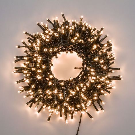Lotti 34822 Serie NTL Catena luminosa per albero di Natale 1500 LED 30 5 metri Bianco Caldo (1/5)