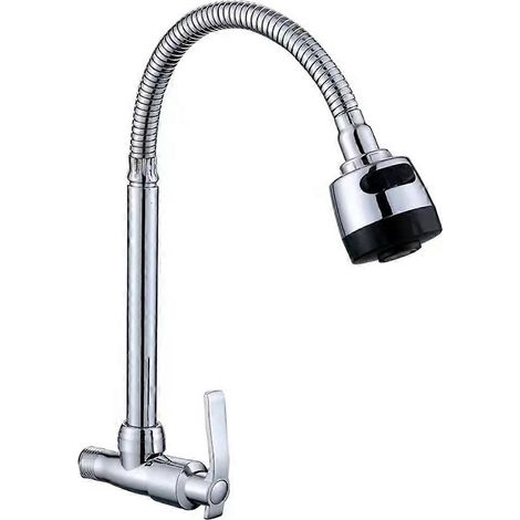 Robinet de cuisine extensible et flexible avec bec, robinet de lavage pour évier, robinet de lavage suspendu (1/5)